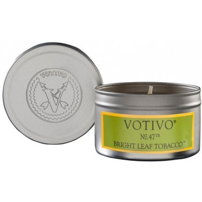 Votivo Свеча для путешествий Светлый листовой табак 