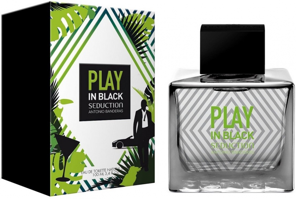 Banderas Play In Black Seduction for Men