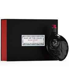 Map Of The Heart Black Heart