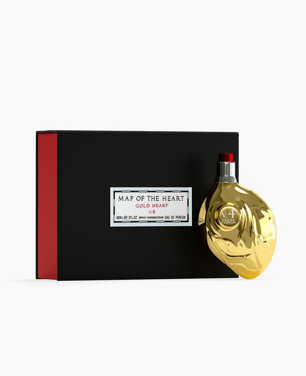 Map Of The Heart Gold Heart