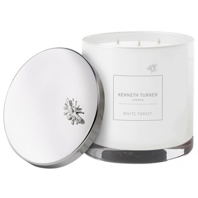 Kenneth Turner Ароматическая свеча с тремя фитилями Белый лес