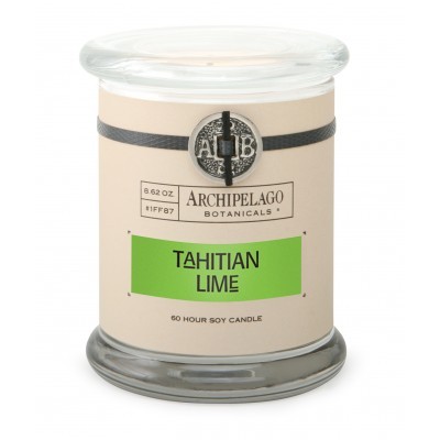 Archipelago Свеча в стеклянном подсвечнике Таитянский лайм