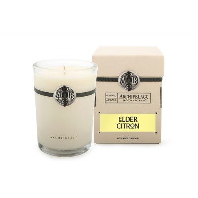 Archipelago Свеча в стеклянном подсвечнике Бузина и цитрон