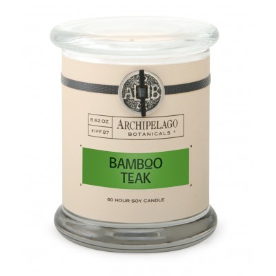 Archipelago Свеча в стеклянном подсвечнике Бамбук и тиковое дерево