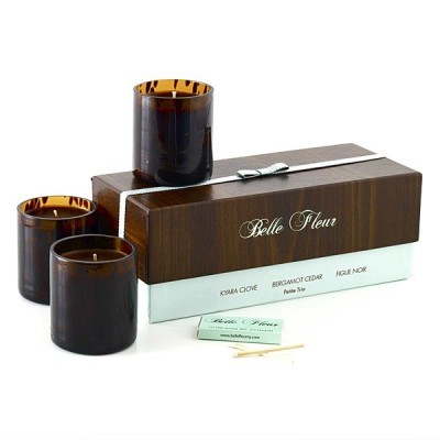 Belle Fleur Набор парфюмированных свечей Экзотическое дерево